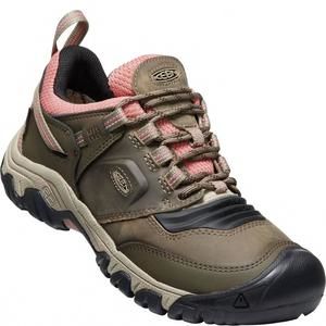 NEW KEEN women's ridge flex waterproof in timberwolf/ brick dust